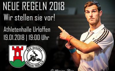 Neue Regeln 2018 – Wir stellen sie vor!
