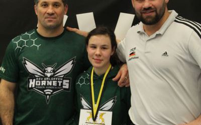 Katharina Huber erkämpfte sich die Bronzemedaille bei den Baden-Württembergischen Meisterschaften der weiblichen Jugend A