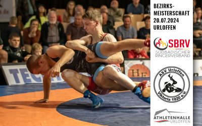 Ringer und Ringerinnen des ASV Urloffen bei Bezirksmeisterschaften sehr erfolgreich. 3. Platz in der Vereinswertung.